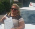  Ashley with Driving test pass certificate